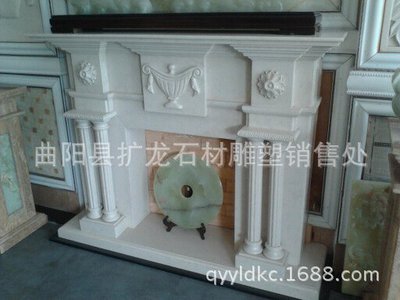 工廠直銷雕刻大理石漢白玉壁爐 藝術(shù)與溫暖的融合